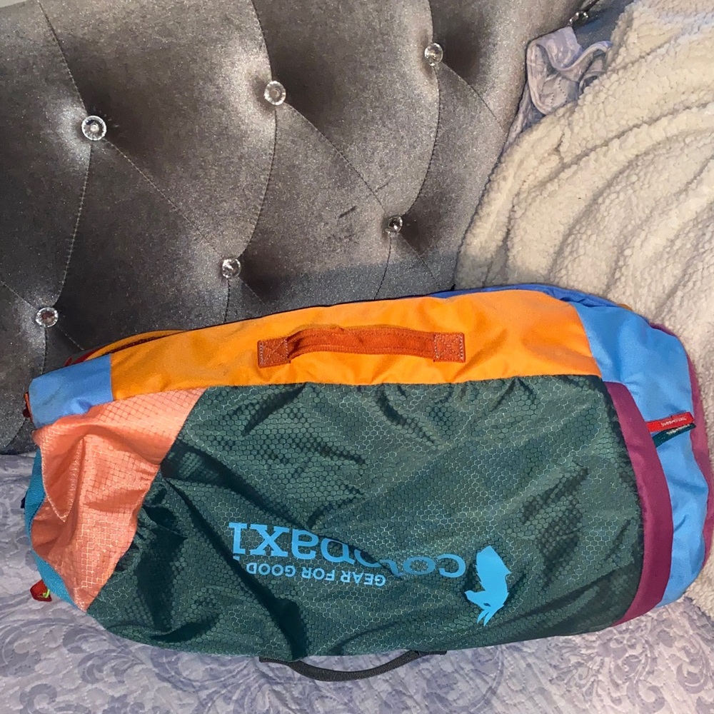 cotopaxi Multicolor Patchwork Duffel Bag - Teal, … - image 3